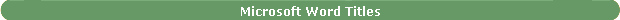 Microsoft Word Titles
